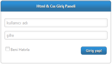 html-css-giris-paneli-yapimi